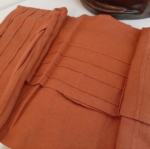 Rejuvenation EURO 100% Organic Linen shams Terracotta - Picture 2 of 11